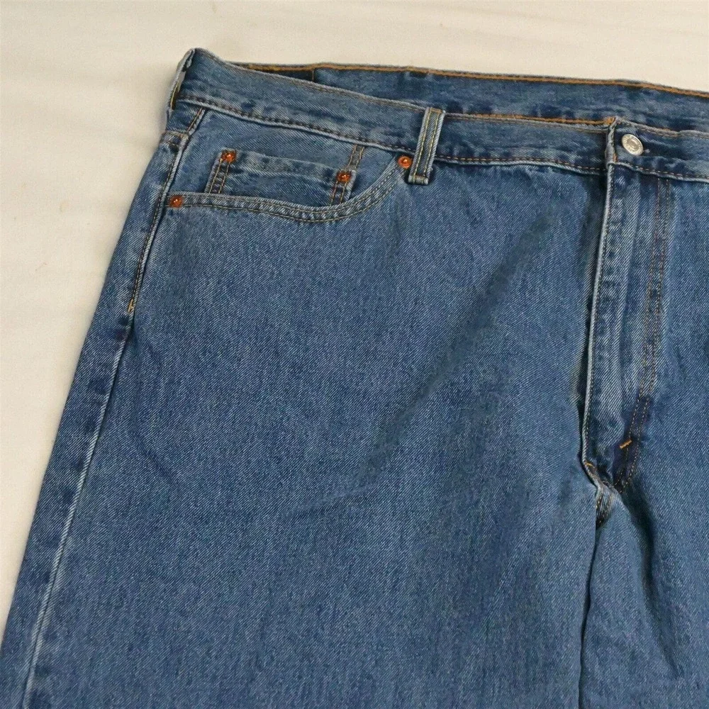 Levi's 48 x 30 550 Relaxed Fit‎ Medium Wash Waterless Denim Mens Jeans